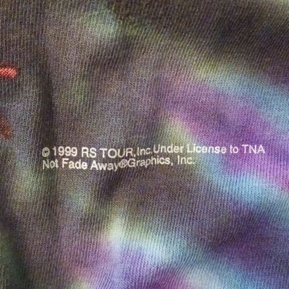 Vintage 1999 Rolling Stones Band T Shirt Tour Graphic Tie Dye Rock Tee Unisex - Picture 8 of 8